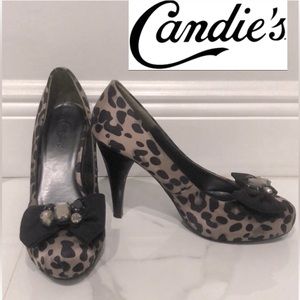 Candie’s Women’s 8.5 Leopard Print Heels